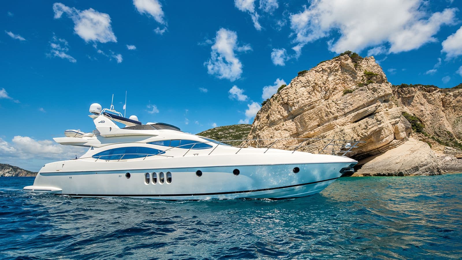 M/Y MANU, a 21 metre Azimut motor yacht available for crewed charter in Greece