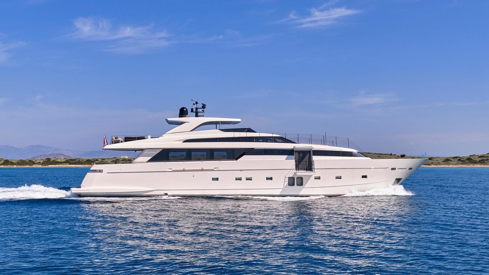 M/Y RIANA II, a 37 metre Sanlorenzo motor yacht available for crewed charter in Greece
