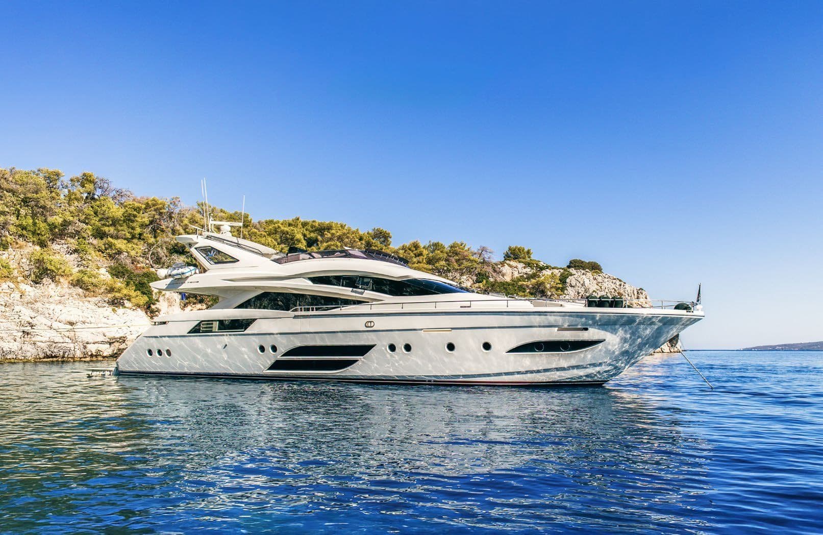 M/Y WHY NOT, Dominator 780 S, crewed yacht charter in Greek waters