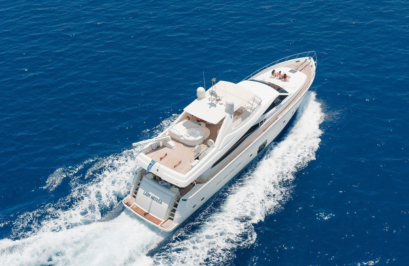 M/Y LADY NATASA, Ferretti 830, crewed yacht charter in Greek waters